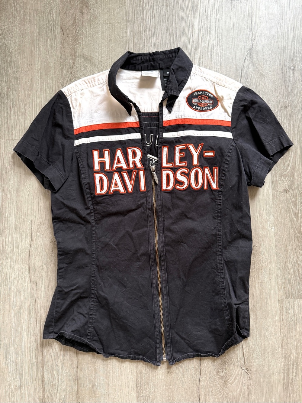 Harley Davidson Women’s Mechanic Zip Up Medium